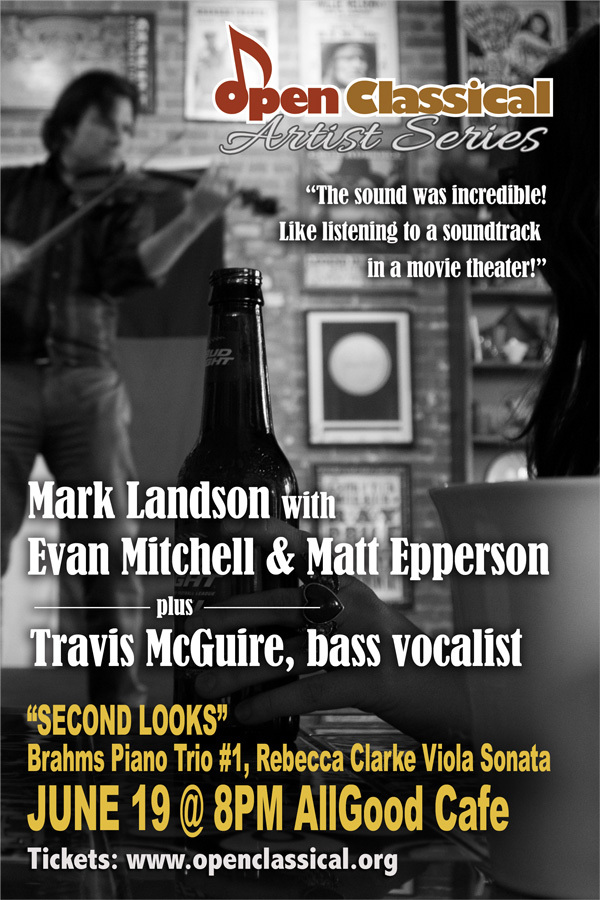 Open Classical Artist Series AllGood Cafe March 27 show poster